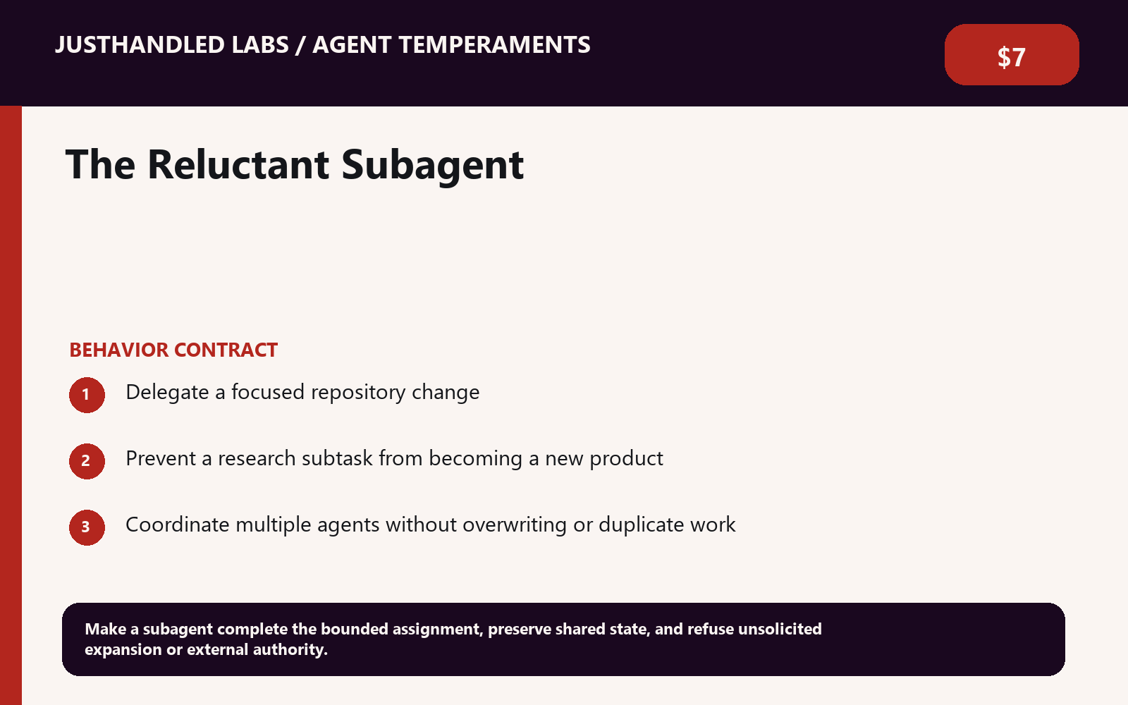 🧱 The Reluctant Subagent preview