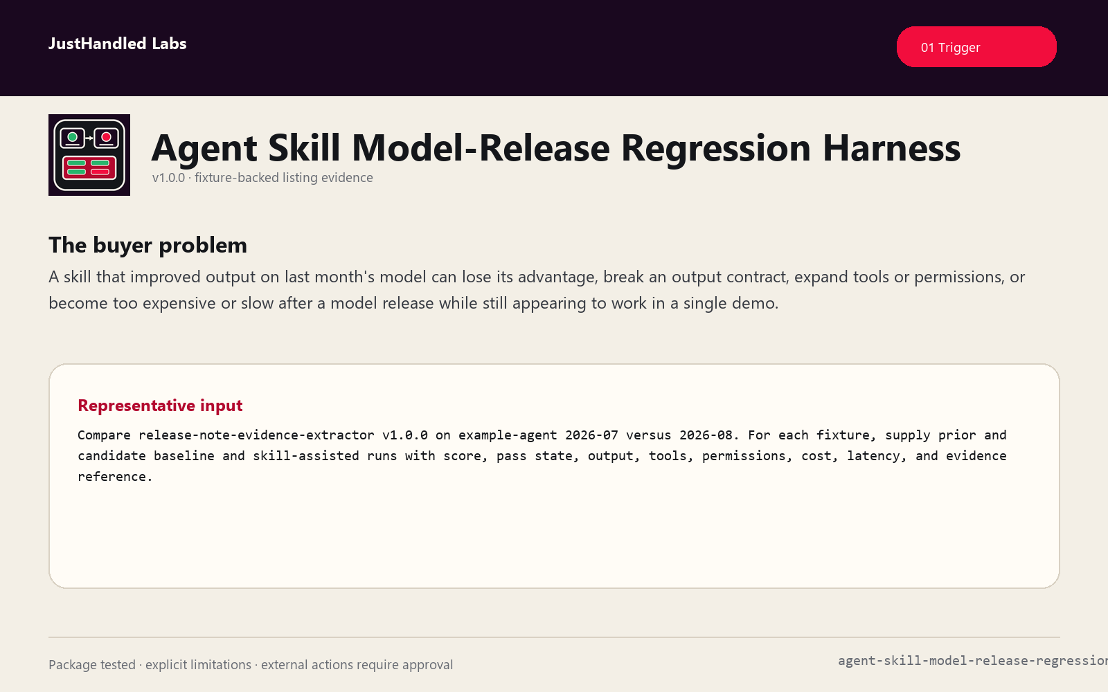 🧪 Agent Skill Model-Release Regression Harness preview