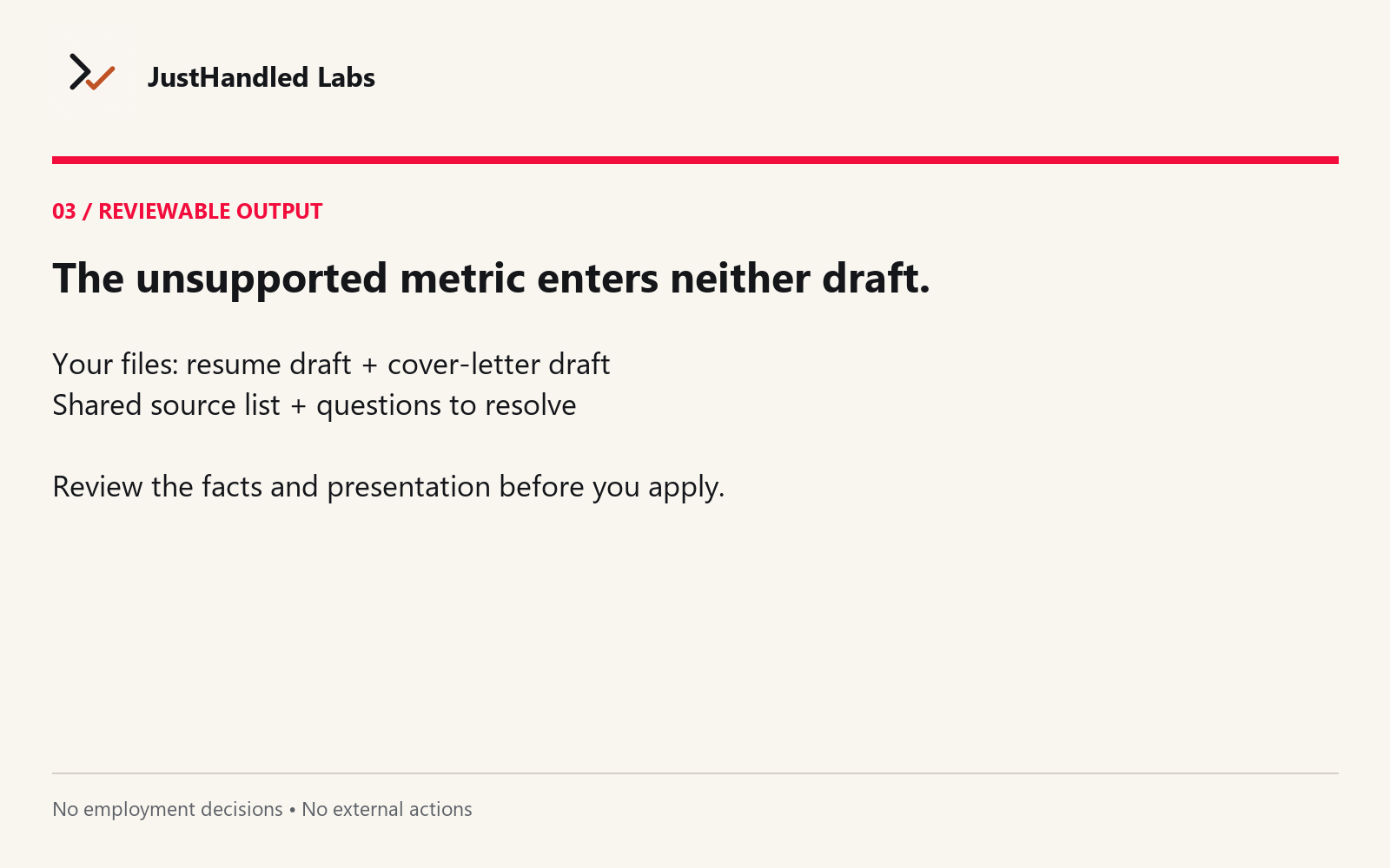 🧭 Evidence-Bound Resume Builder screenshot 3