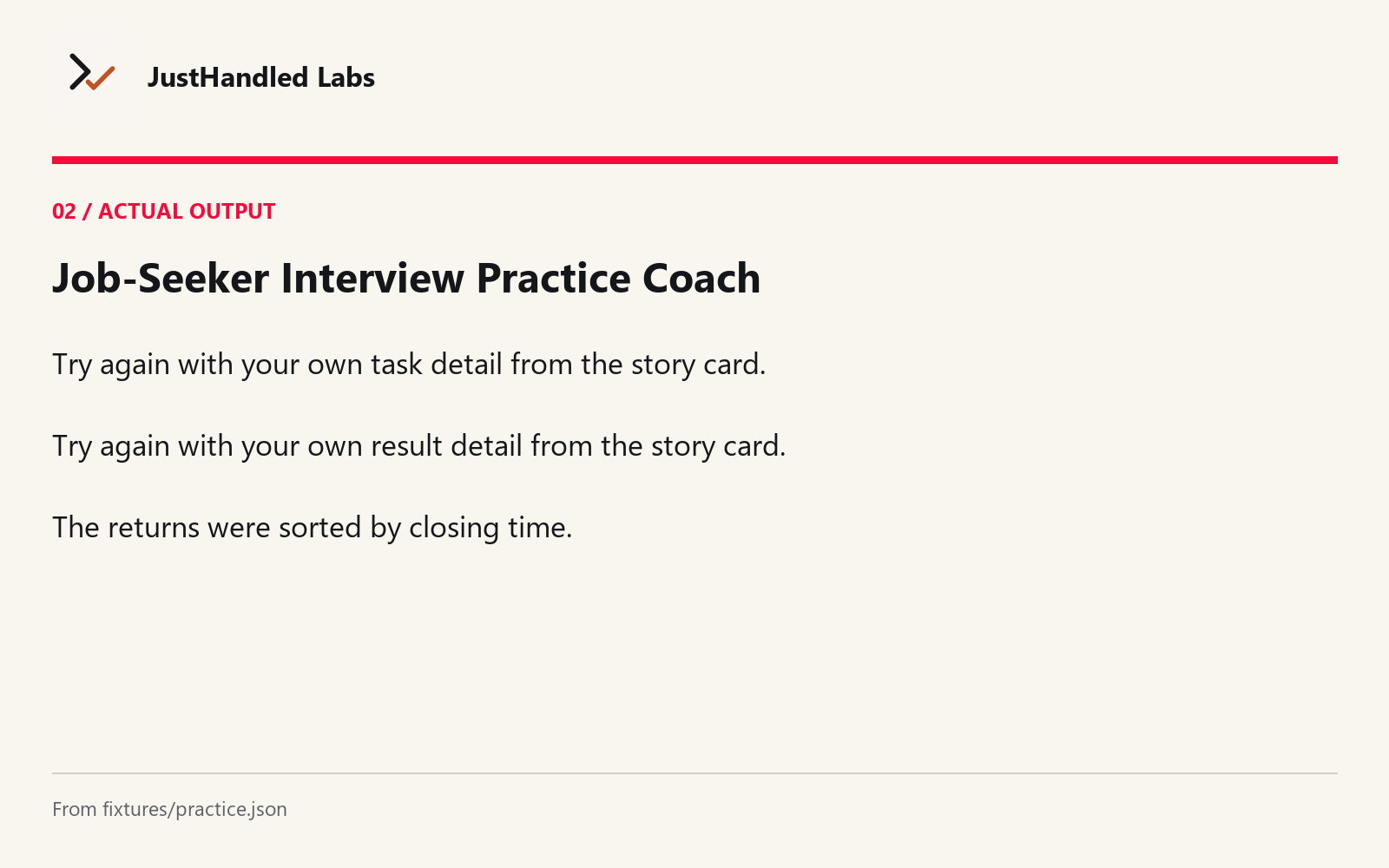 🧭 Job-Seeker Interview Practice Coach screenshot 2