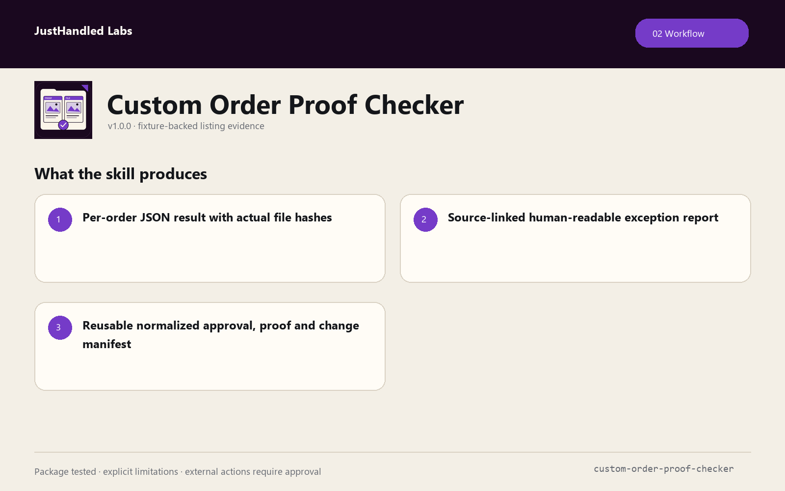 🧾 Custom Order Proof Checker screenshot 2