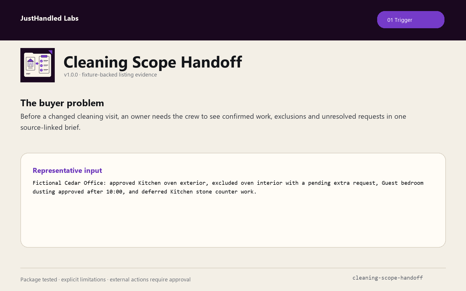 🧹 Cleaning Scope Handoff preview