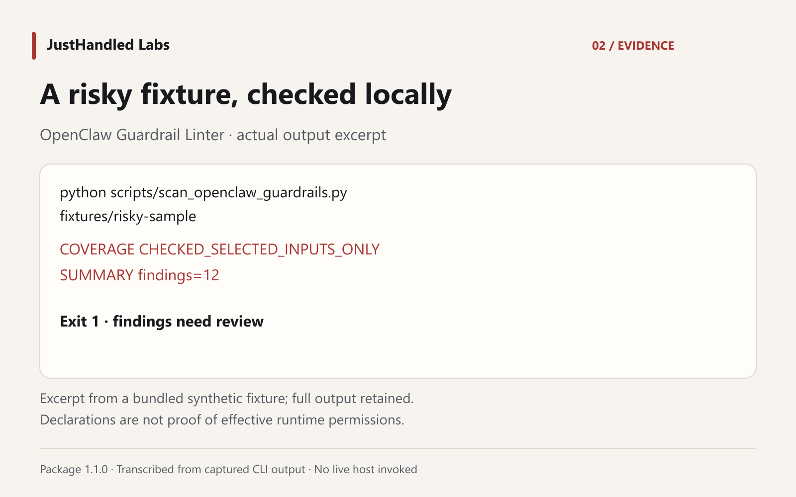 🛡️ OpenClaw Guardrail Linter screenshot 2