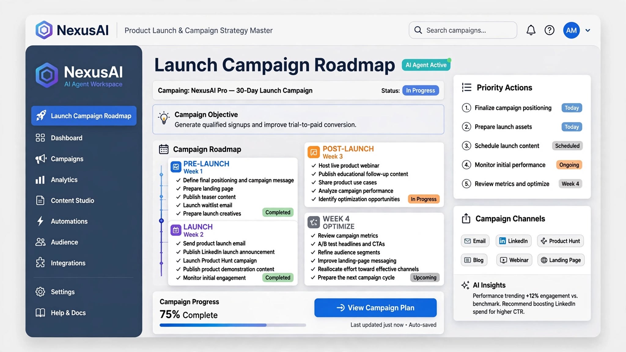 Product Launch & Campaign Strategy Master screenshot 4