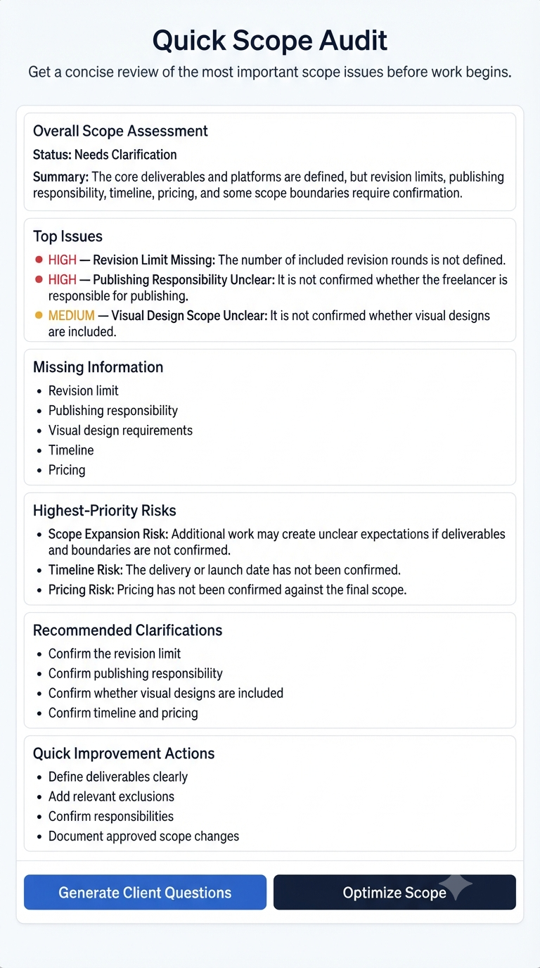 Client Proposal & Scope Optimization Master preview