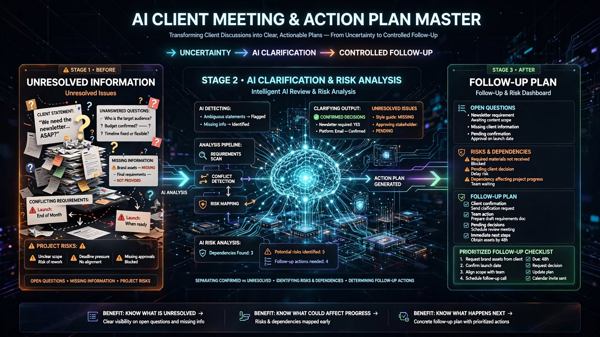 AI Client Meeting & Action Plan Master preview