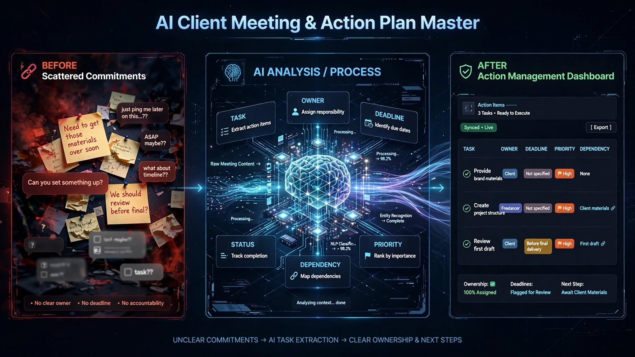 AI Client Meeting & Action Plan Master screenshot 2