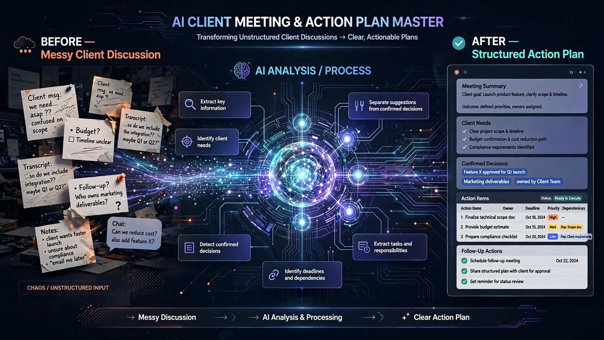AI Client Meeting & Action Plan Master screenshot 3