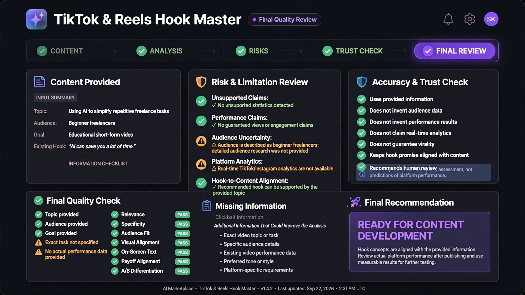 TikTok & Reels Hook Master screenshot 2