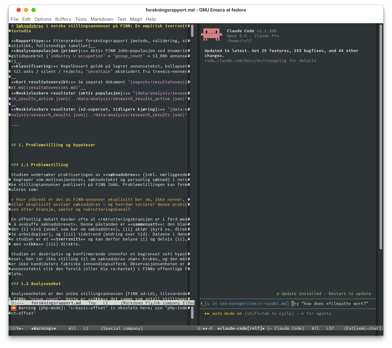 emacs companion preview