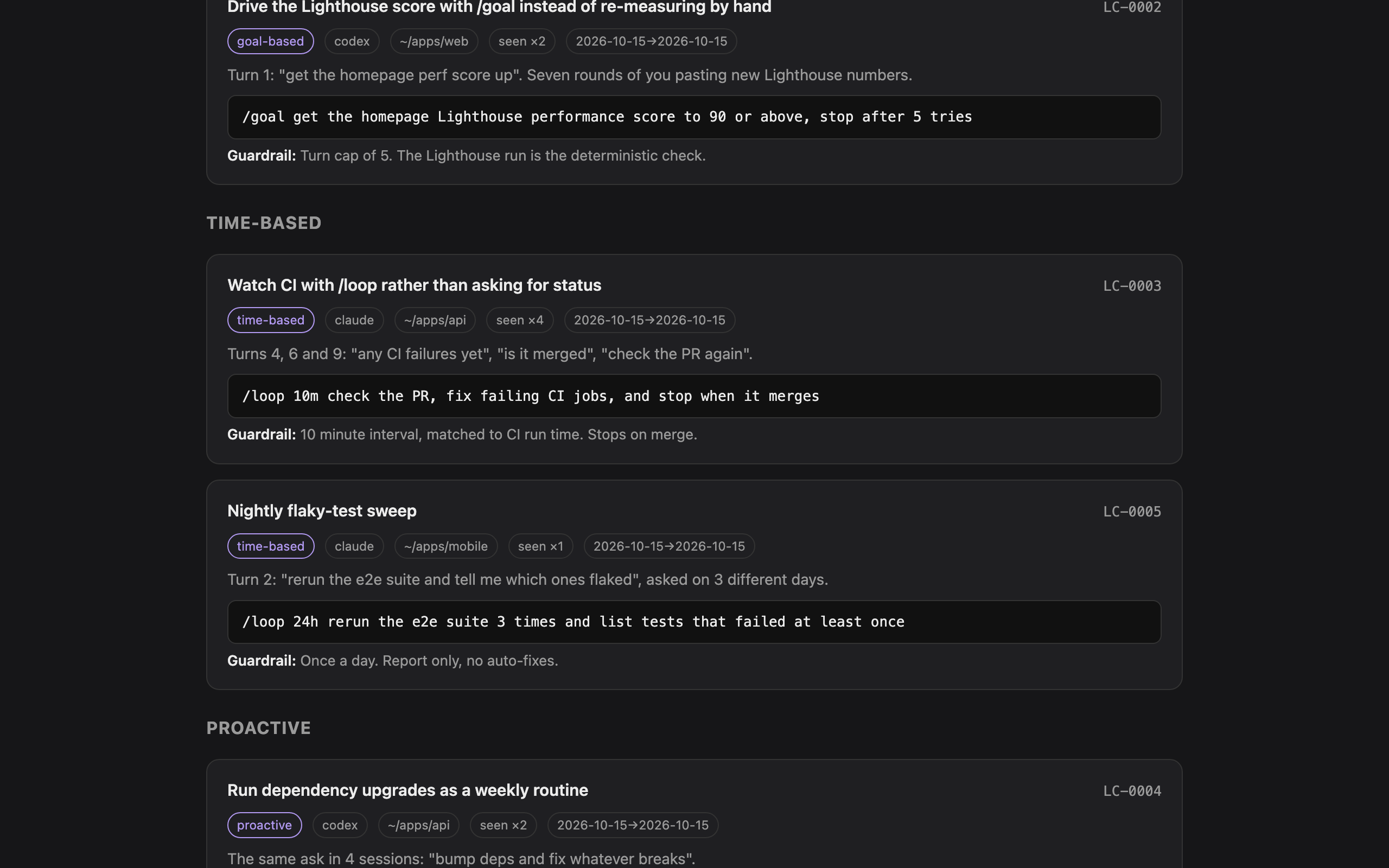 Loop Coach: Session Retros for Claude Code & Codex screenshot 2