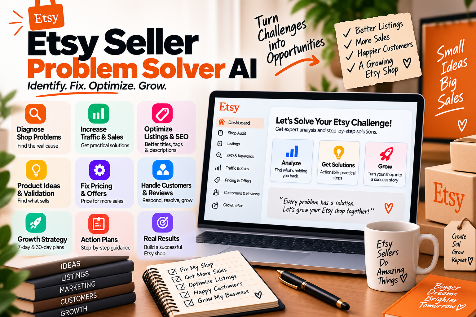Etsy Seller Problem Solver AI preview