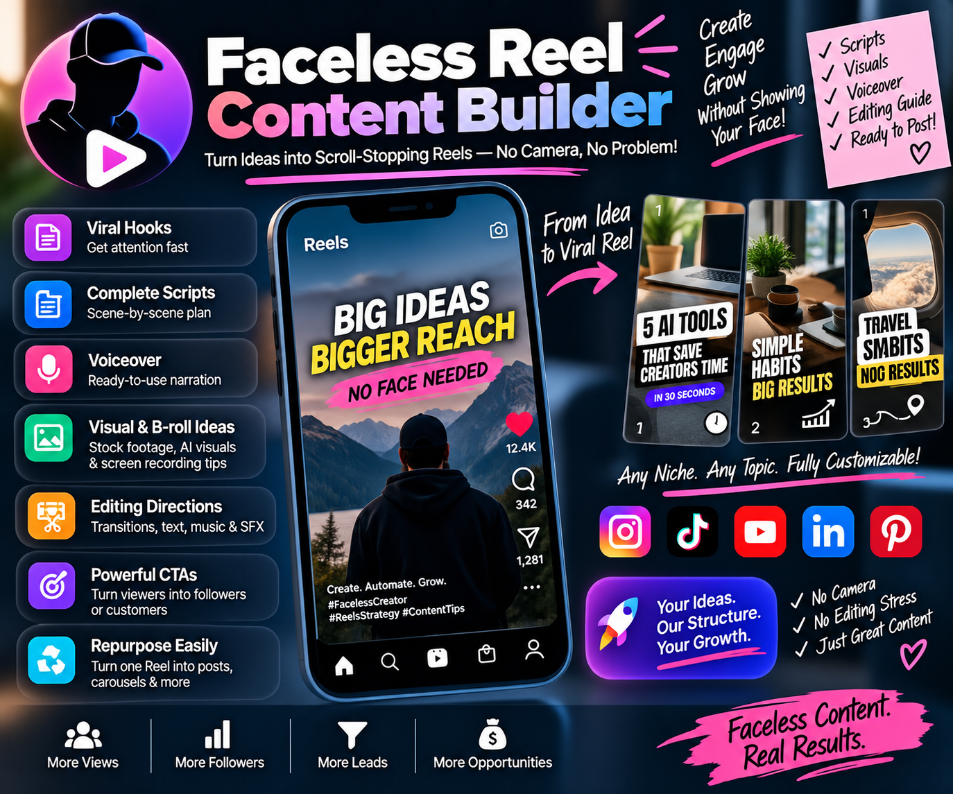 Faceless Reels Script Writer preview