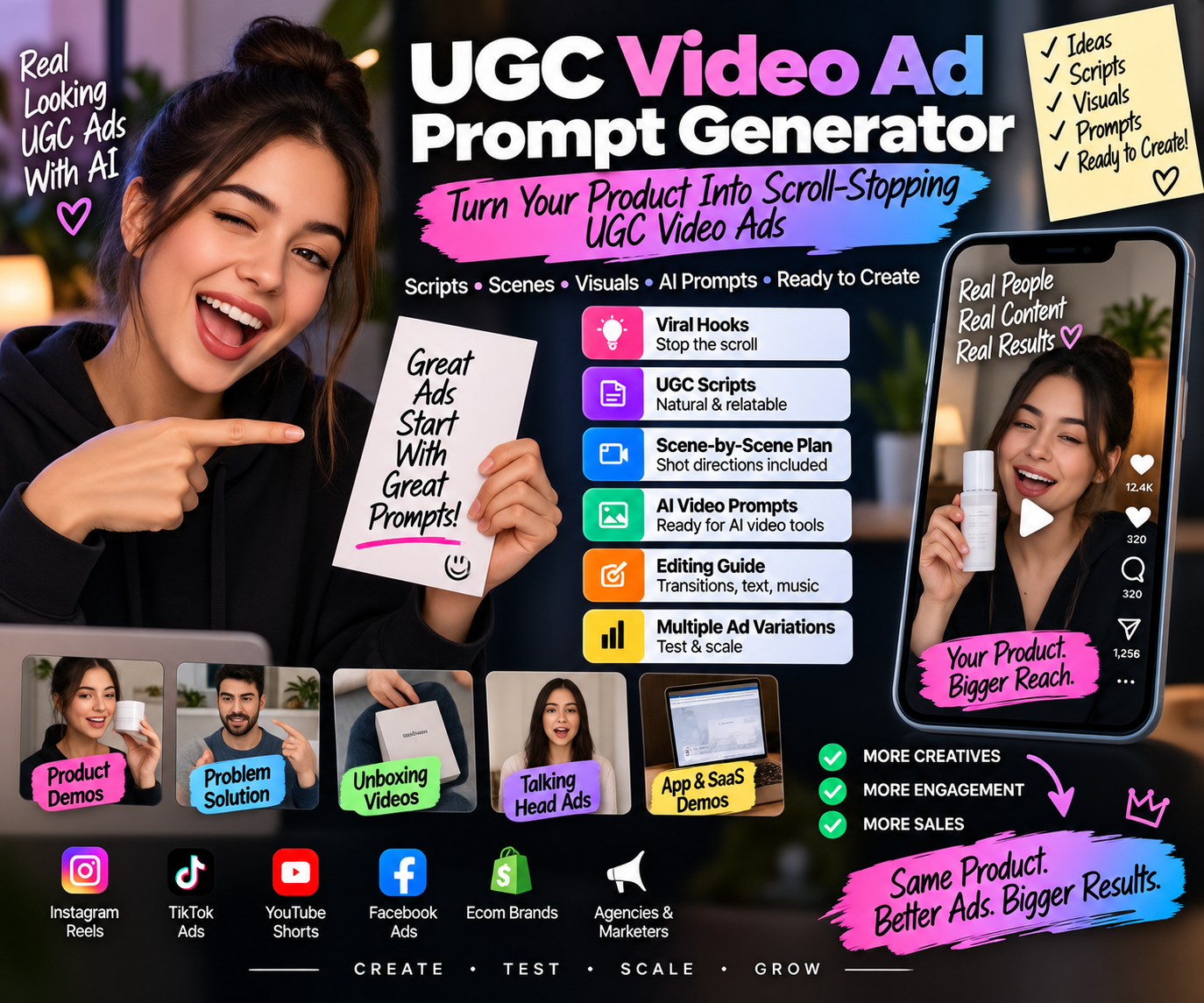 UGC Video Ad Prompt Generator preview