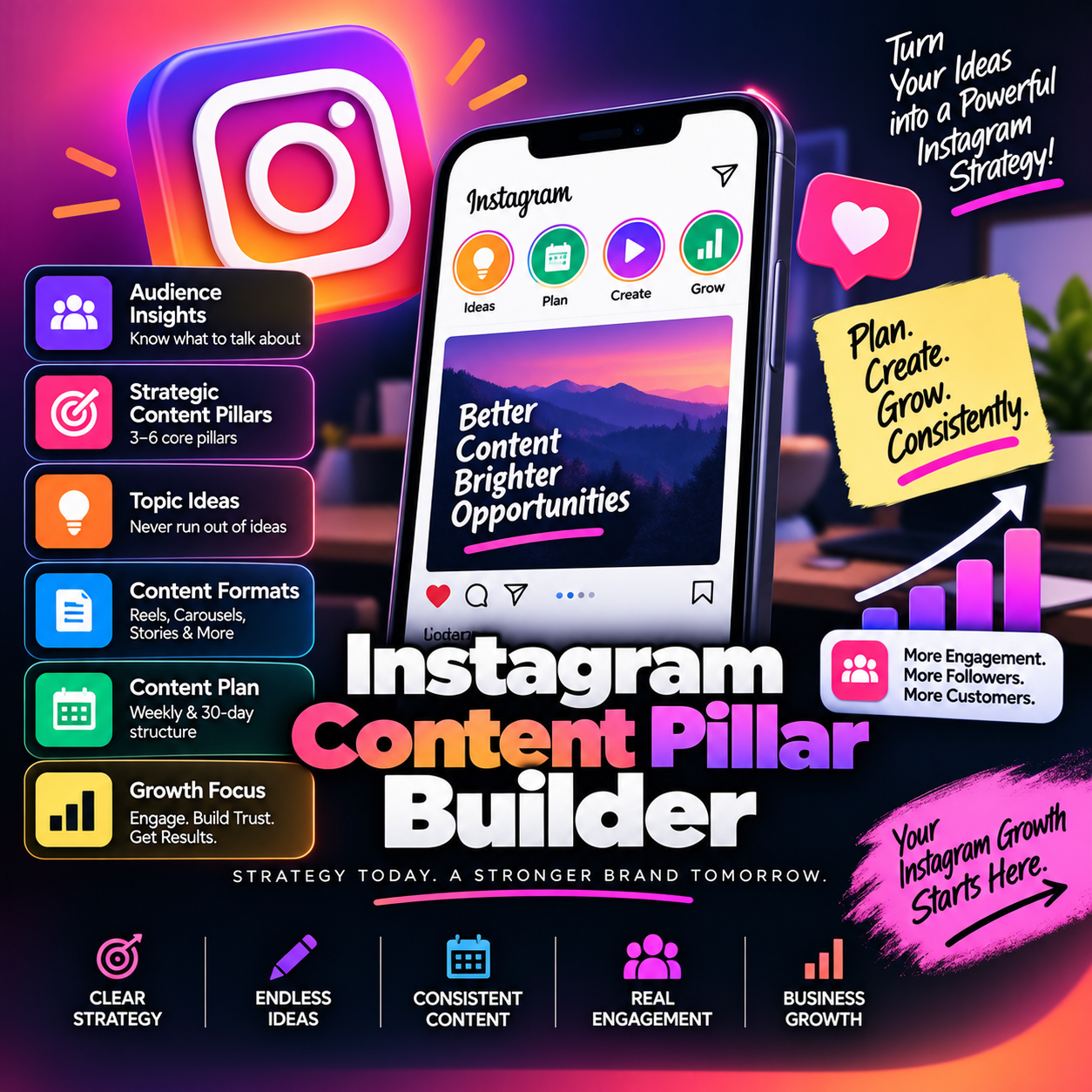 Instagram Content Pillar Builder preview
