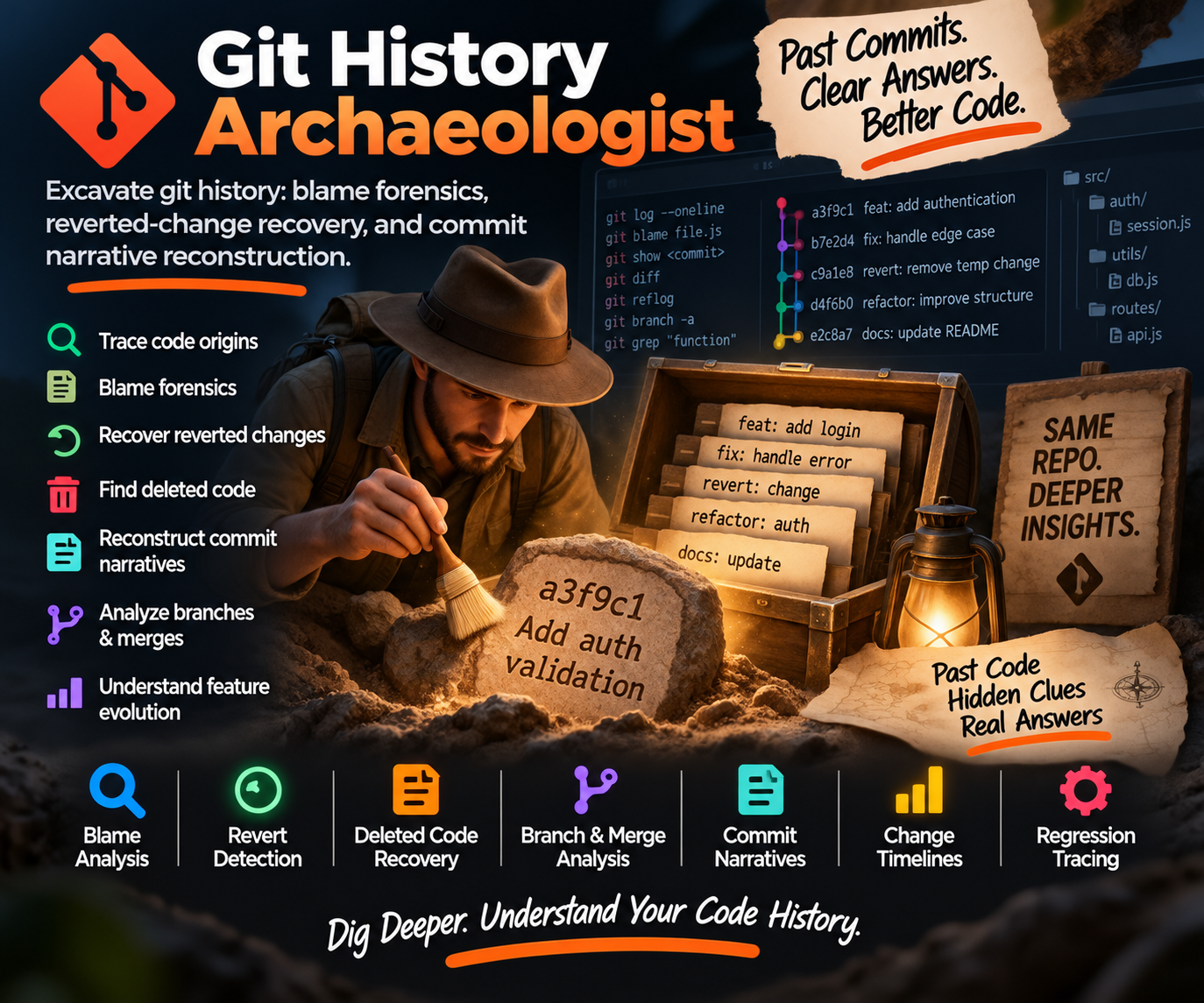 Git History Archaeologist pro preview