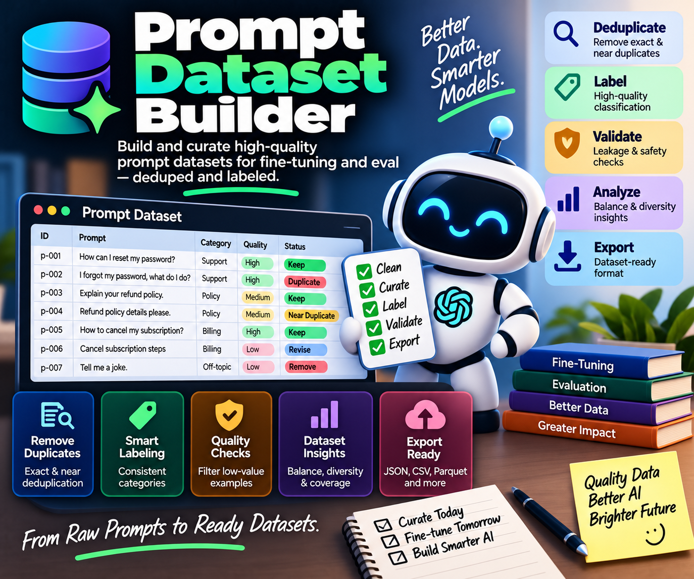 Prompt Datasets Builder preview