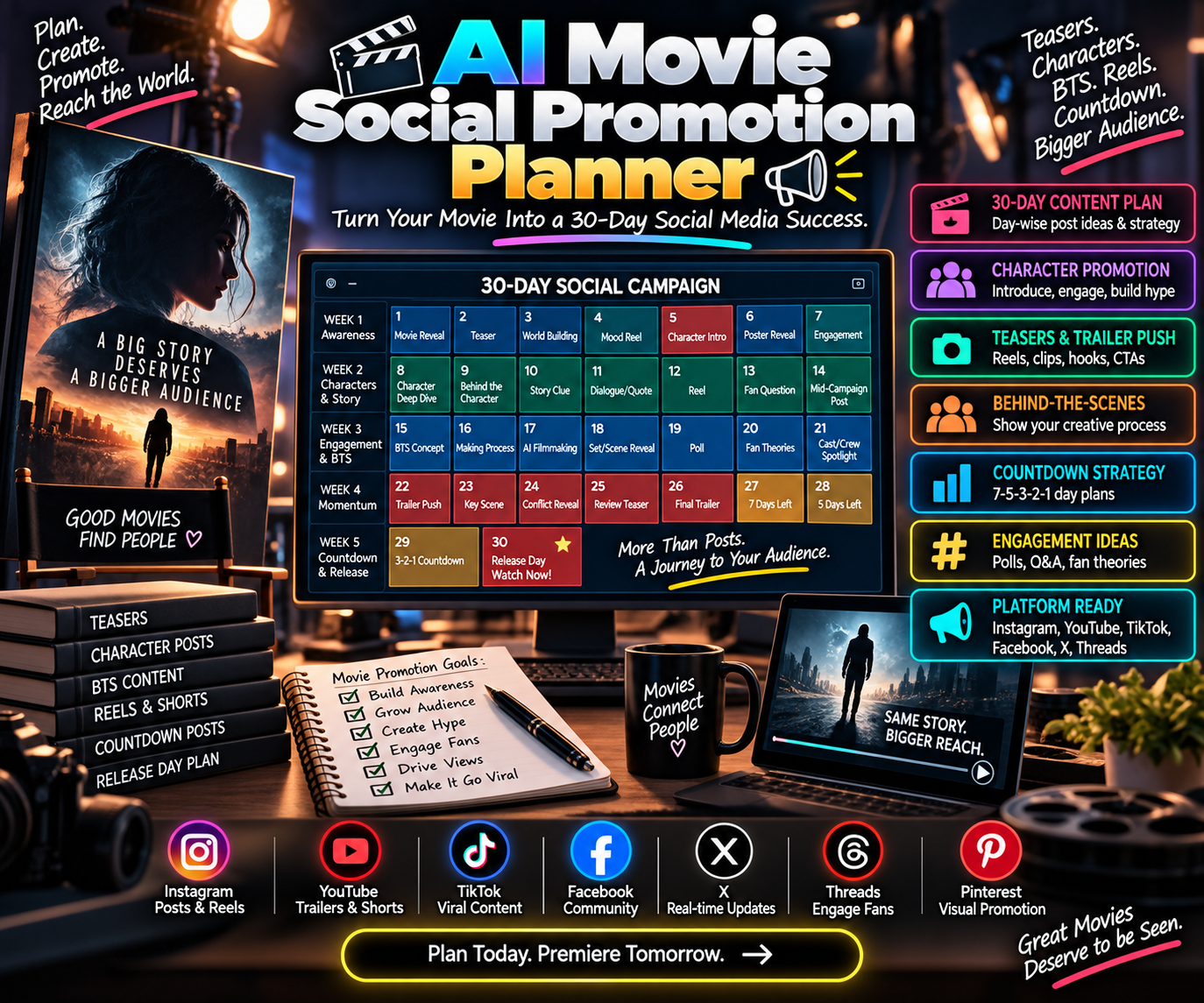 Ai Movie Social Promotion Planner preview