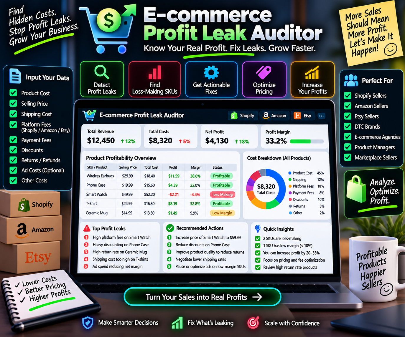 E commerce Profit Leak Auditor preview