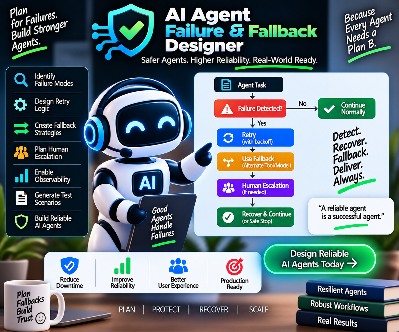 AI Agent Failure & Fallback Designer preview