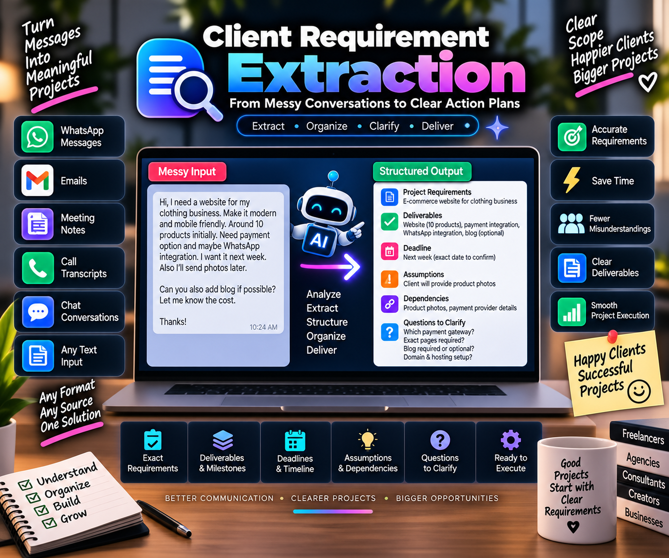 Client Requirement Extraction Skill ⭐ preview