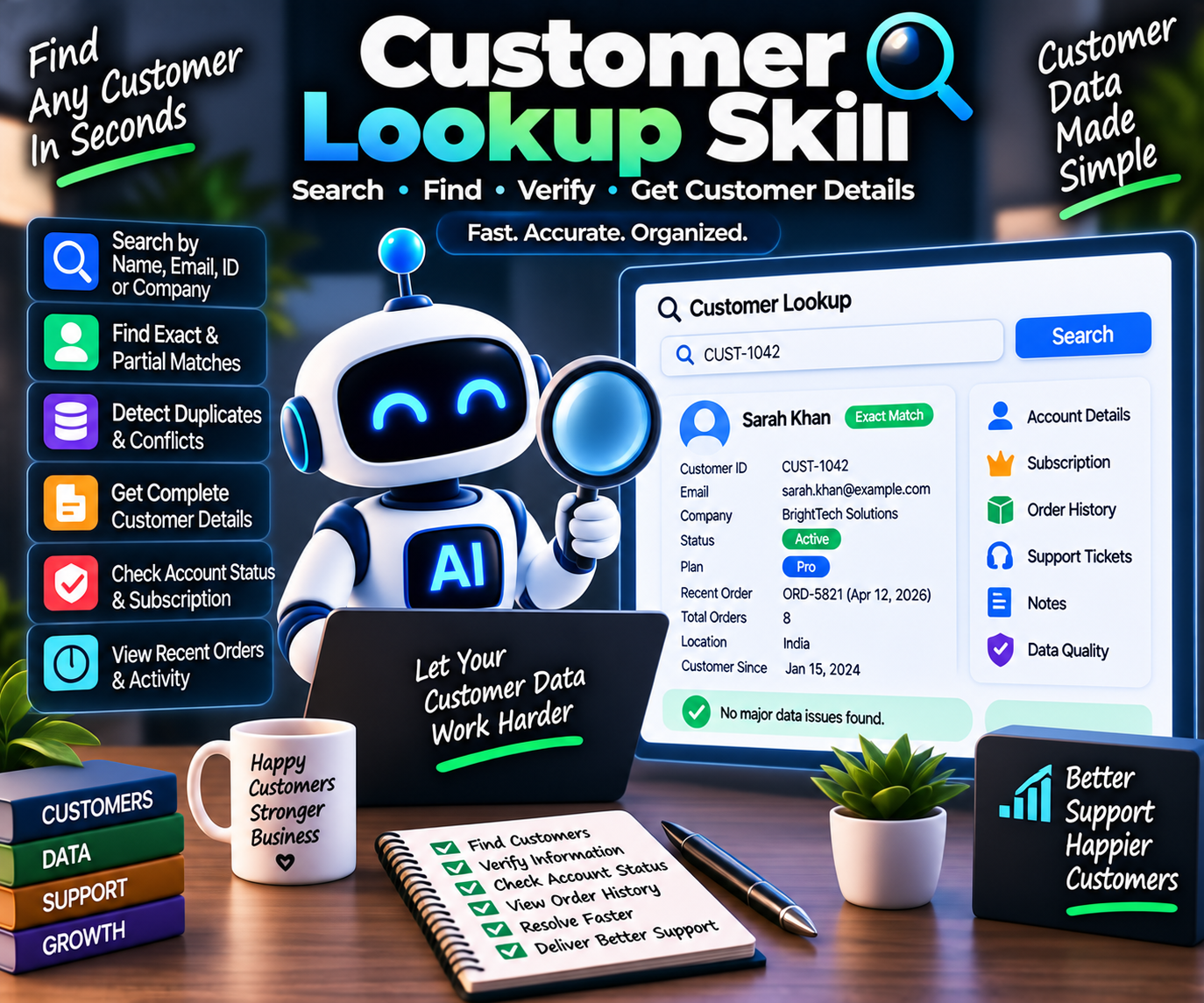 Customer Lookup Skill preview