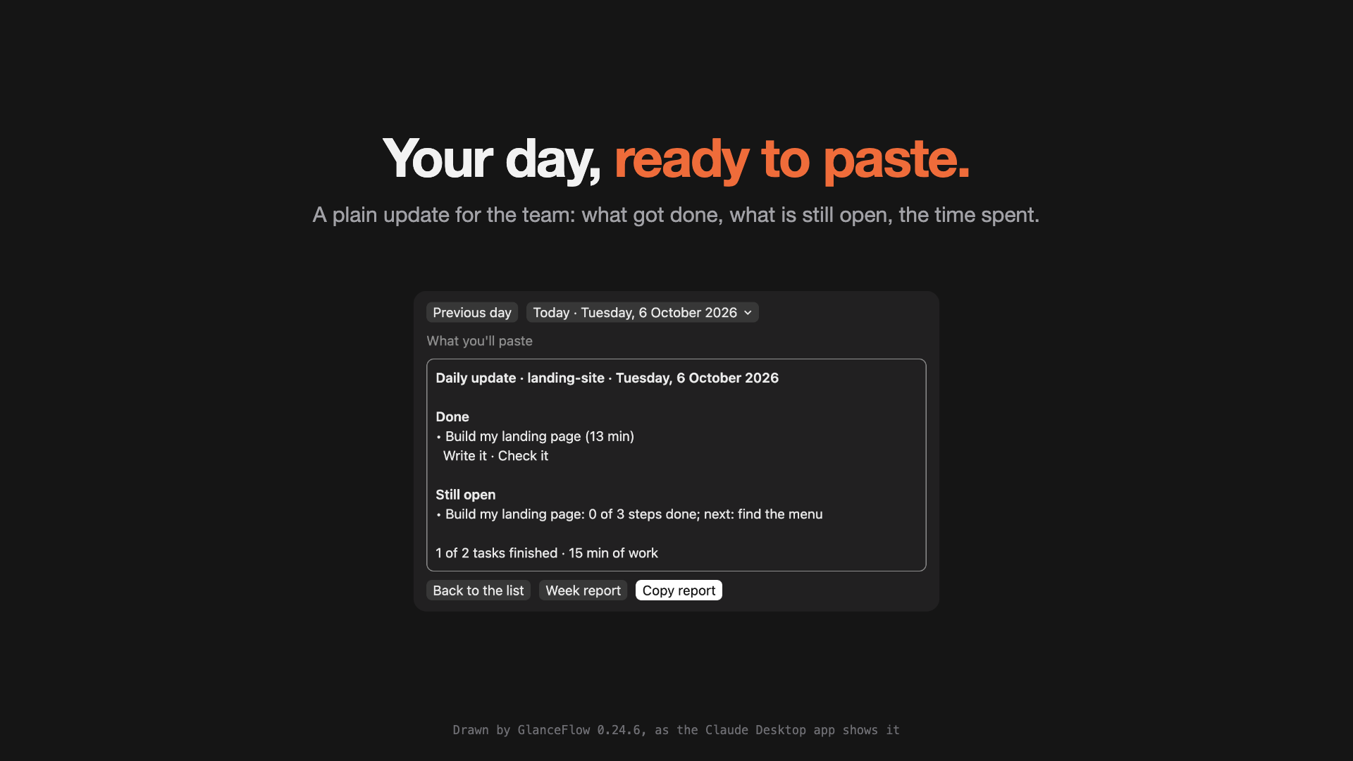 GlanceFlow: see what Claude Code is doing, at a glance screenshot 4