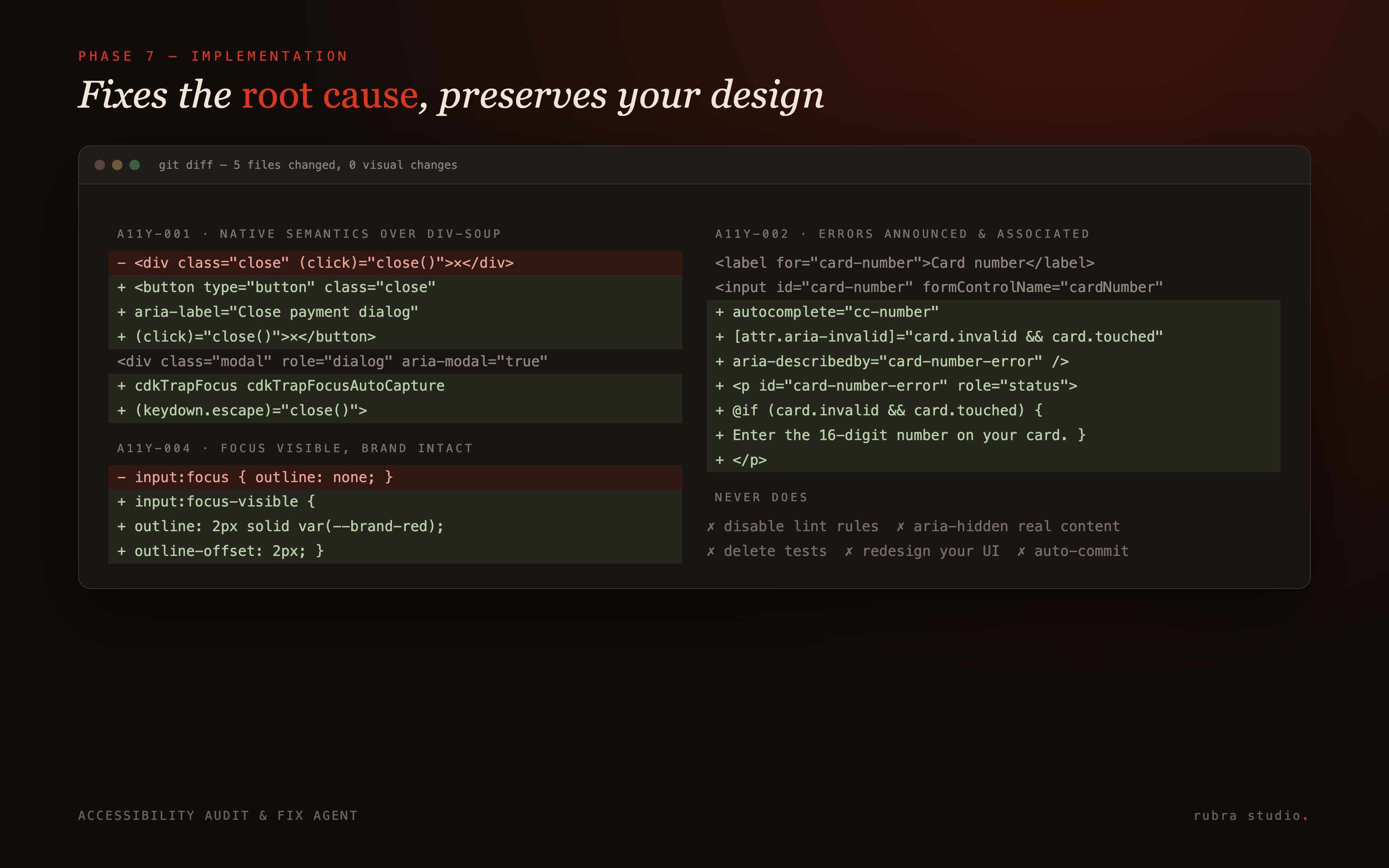 Accessibility Audit & Fix Agent screenshot 2