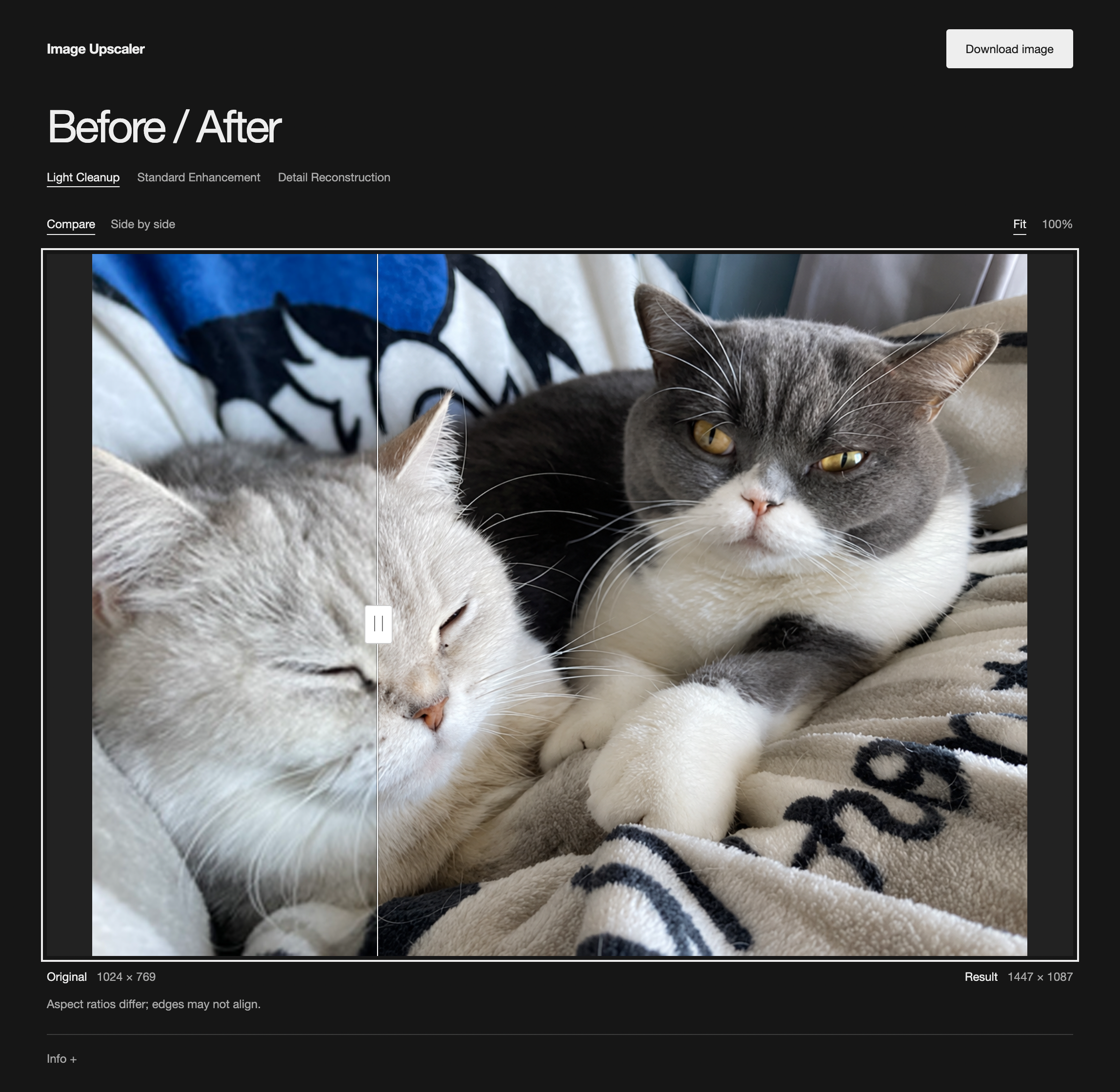 Image Upscaler : preview