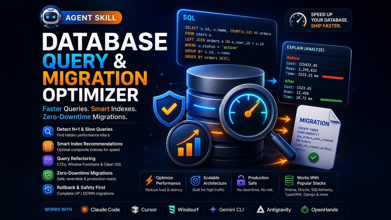 Database Query & Migration Optimizer preview