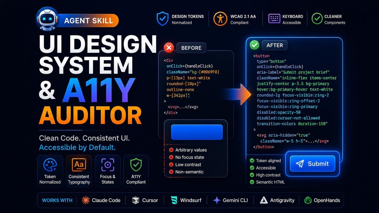 UI Design System & A11y Auditor preview