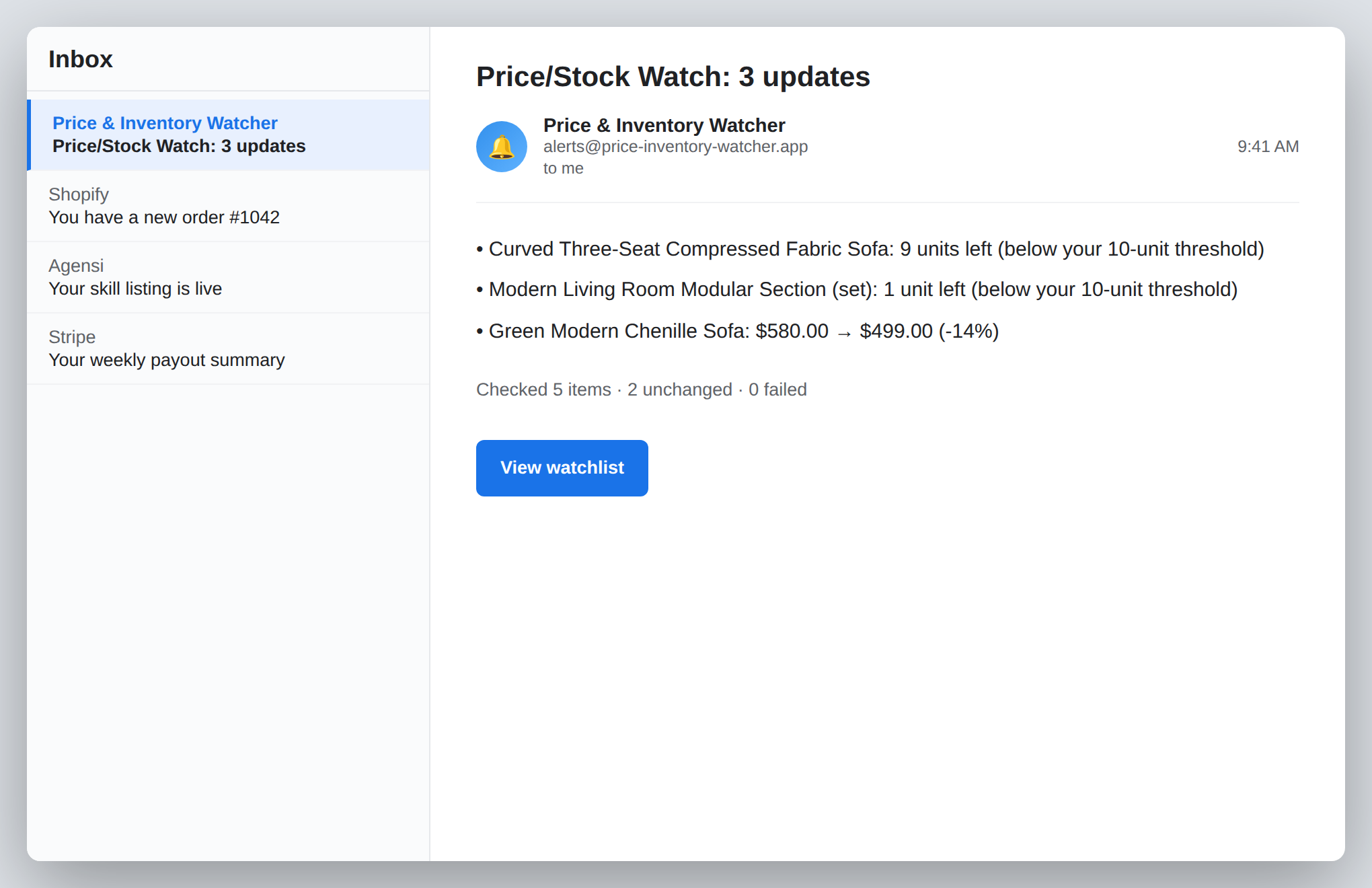 Price Inventory Watcher screenshot 3