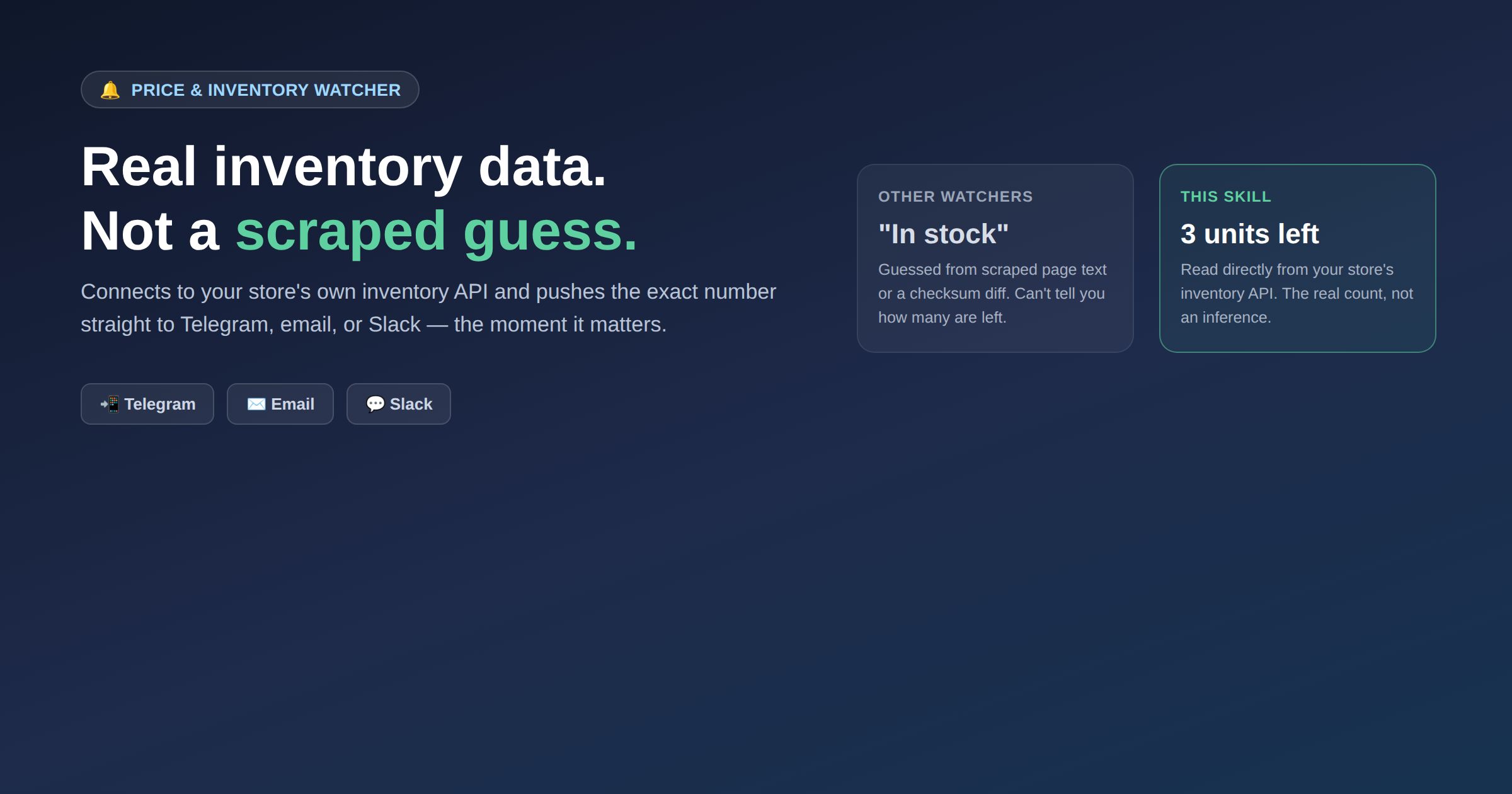 Price Inventory Watcher preview