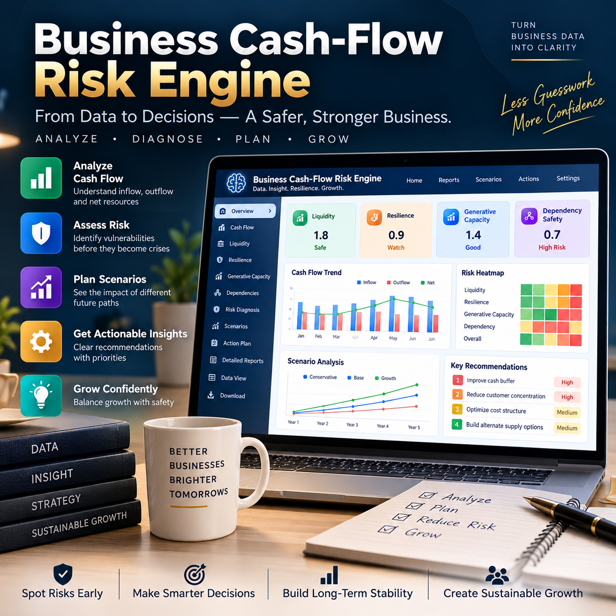 Business Cash Flow Risk Reasoning Engine screenshot 2