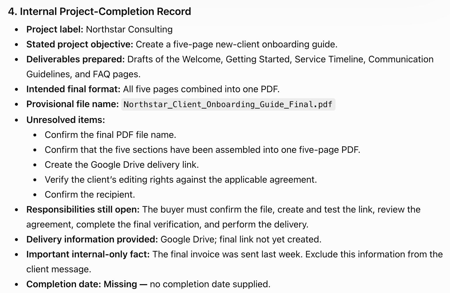 Freelance Project Completion Final Delivery screenshot 2