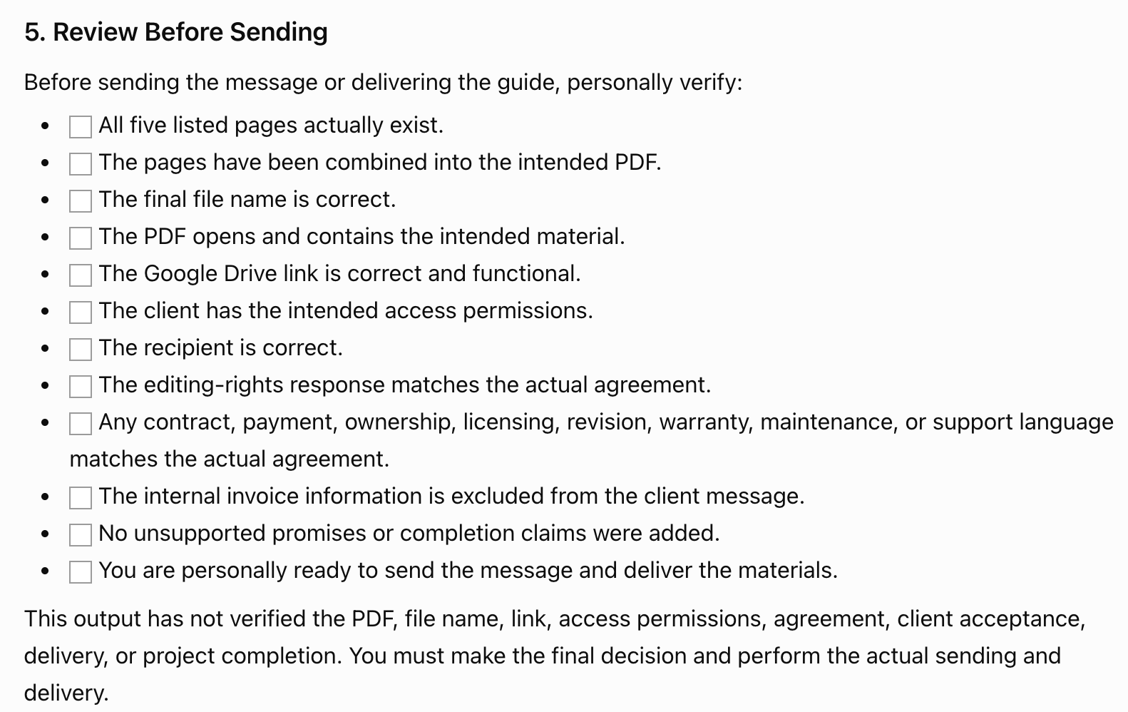 Freelance Project Completion Final Delivery screenshot 3