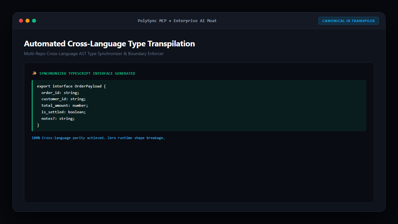 PolySync MCP — Cross-Language AST Type Synchronizer screenshot 2
