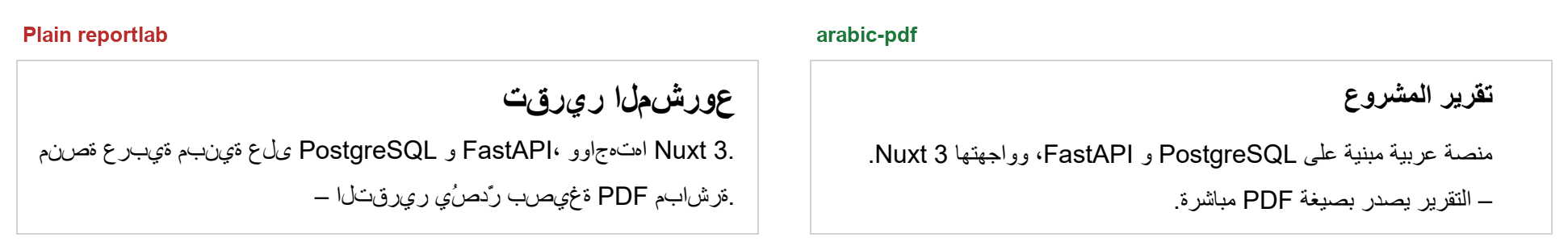 Arabic PDF Generation (RTL reportlab) preview