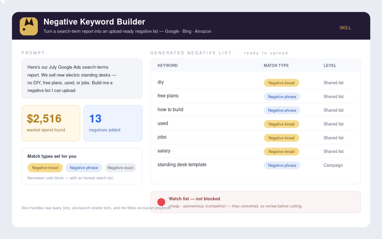 negative-keyword-builder screenshot 1