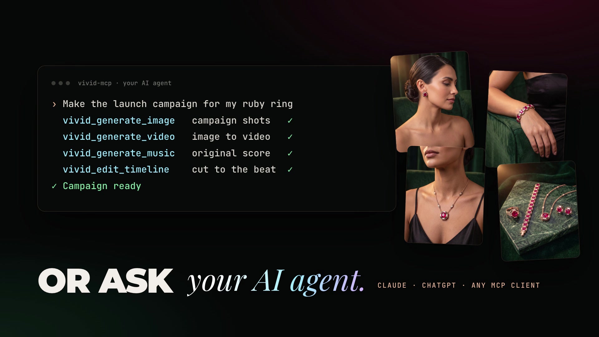 VIVID Studio — AI product photos, video, voice & editing screenshot 1