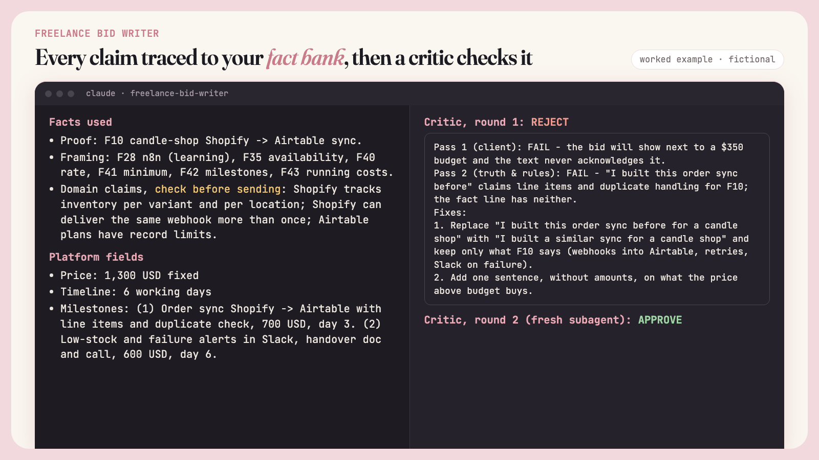 Freelance Bid Writer: Proposals From Facts You Can Prove screenshot 2