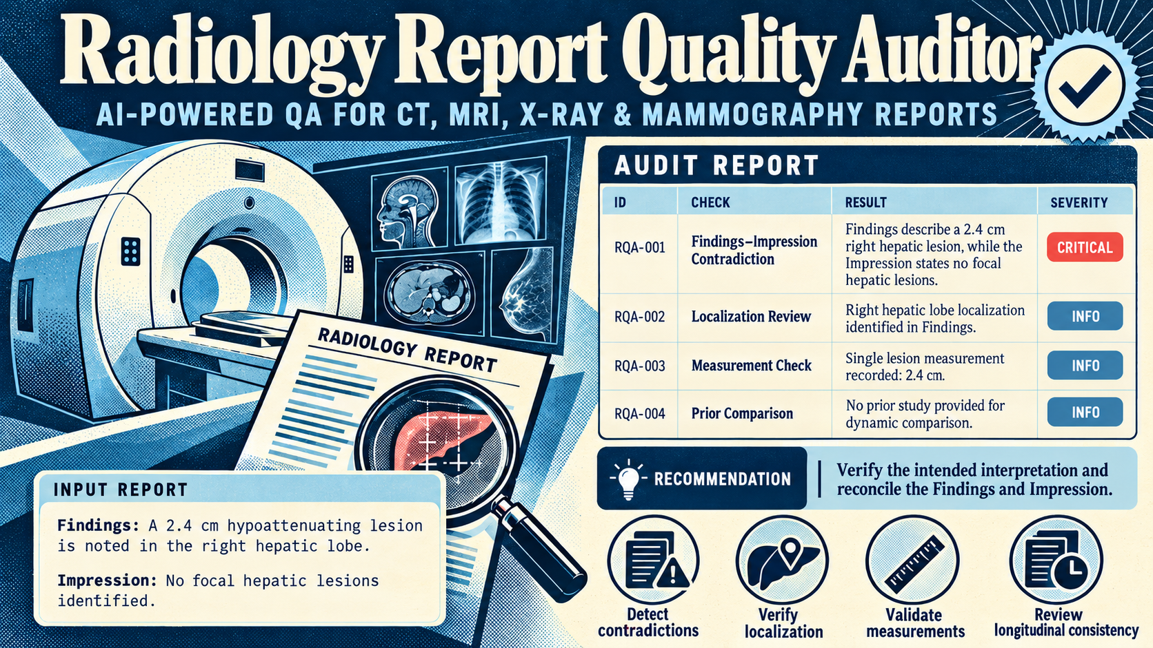 Radiology Report Quality Auditor preview