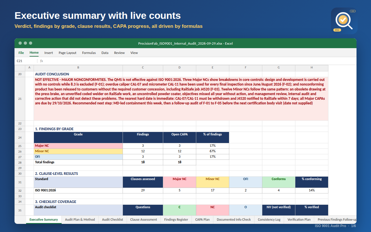 ISO 9001 Audit Pro (2026 and 2015) screenshot 2