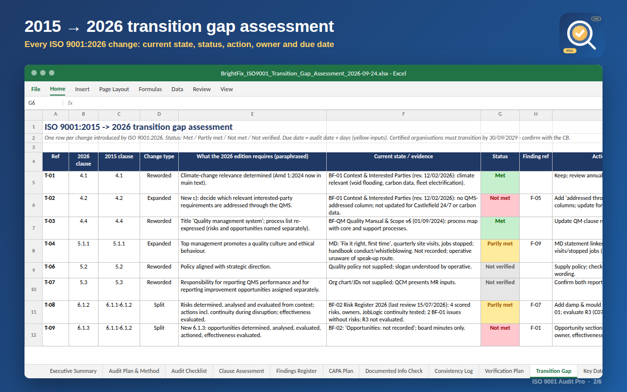 ISO 9001 Audit Pro (2026 and 2015) screenshot 3