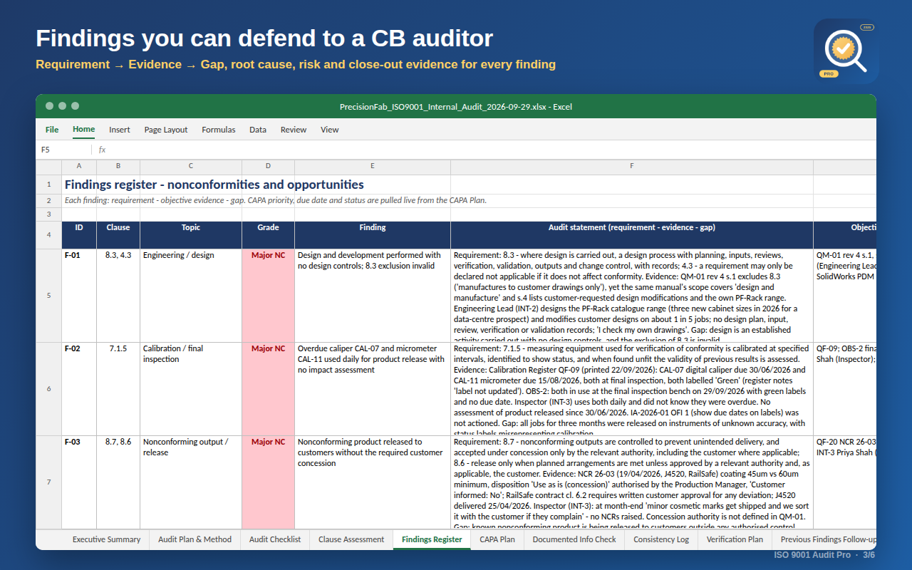 ISO 9001 Audit Pro (2026 and 2015) screenshot 4