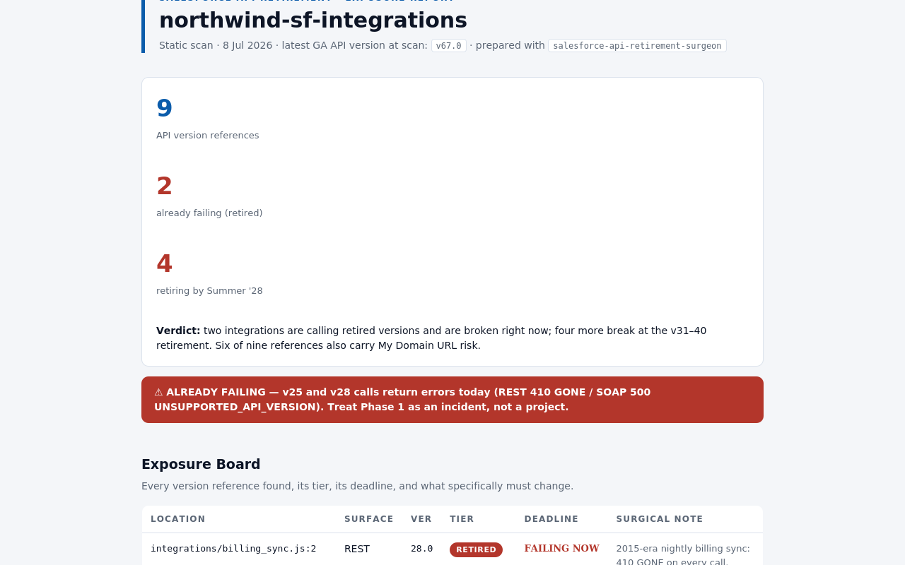 Salesforce api Retirement Surgeon screenshot 3