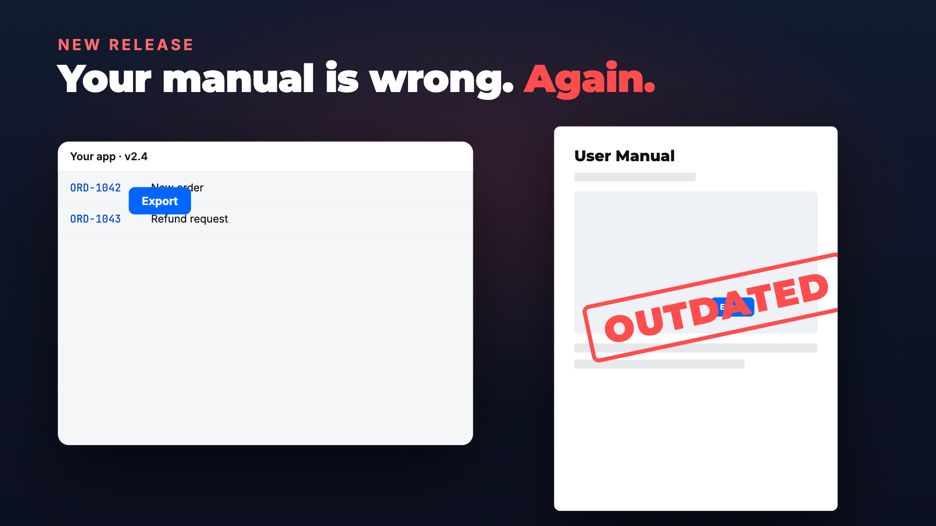 Realshot: user manuals from your real app screenshot 1
