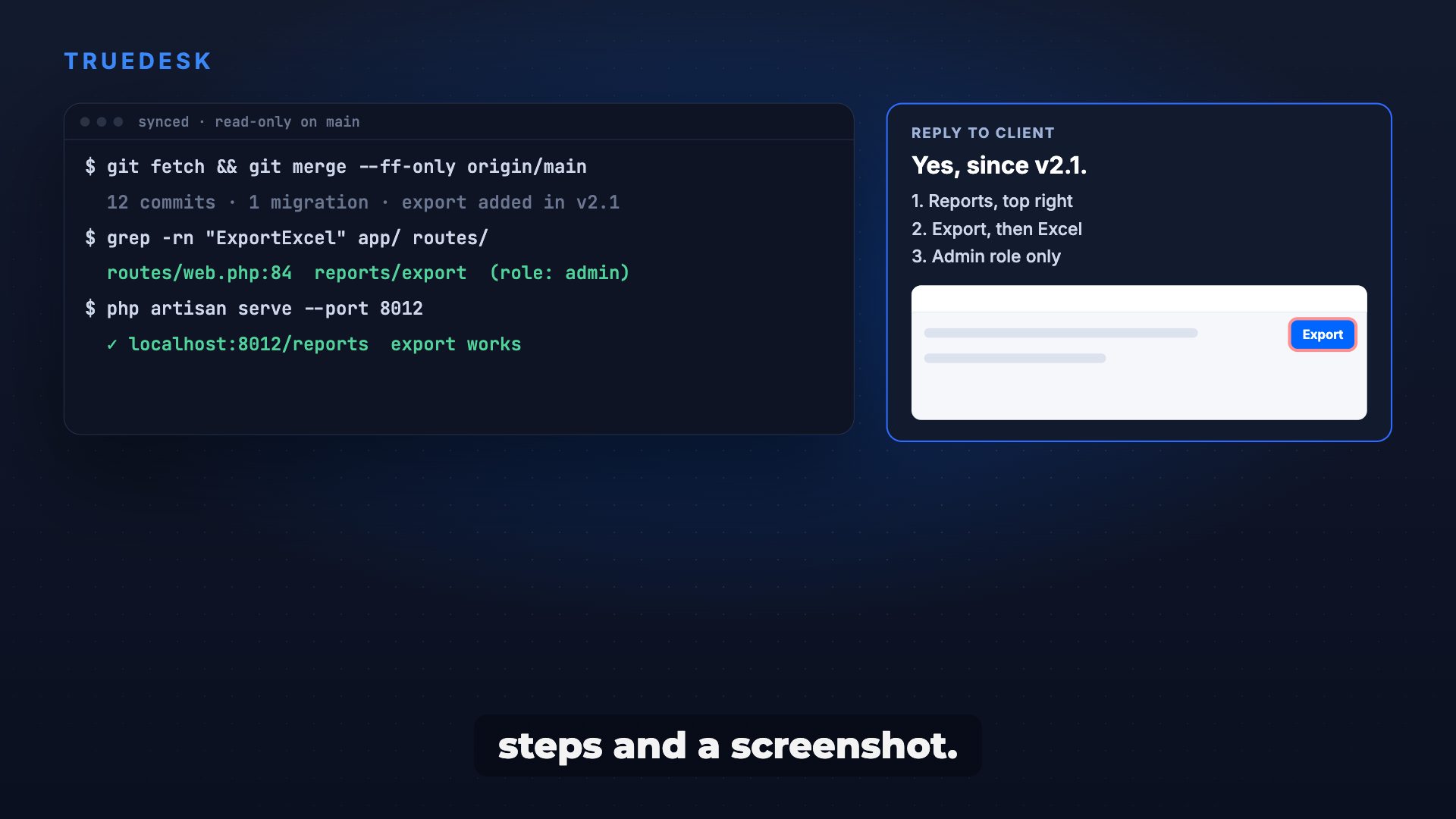 Truedesk screenshot 3