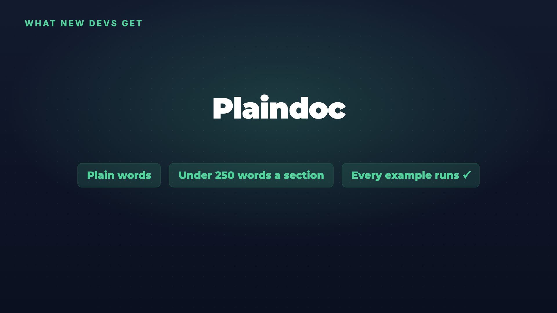 Plaindoc: docs in plain words, with examples that run screenshot 4