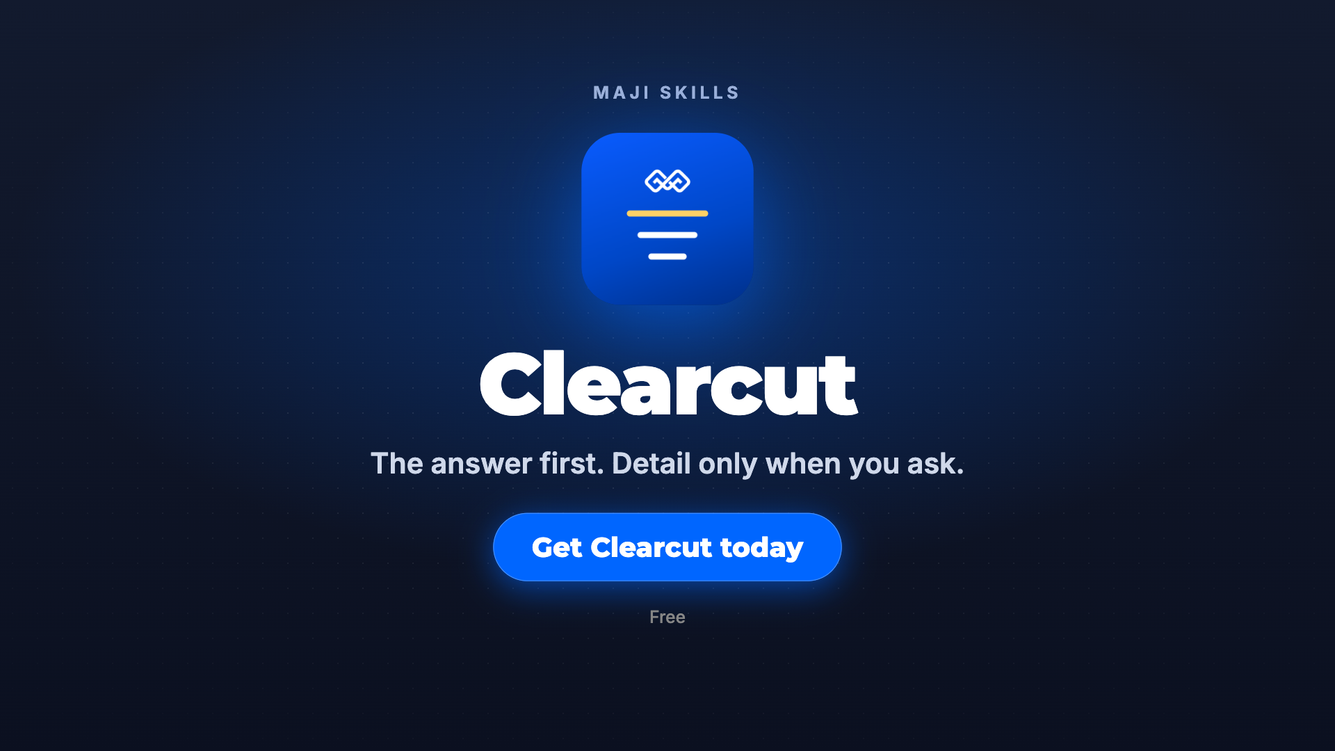Clearcut: the answer first, detail only when you ask screenshot 5